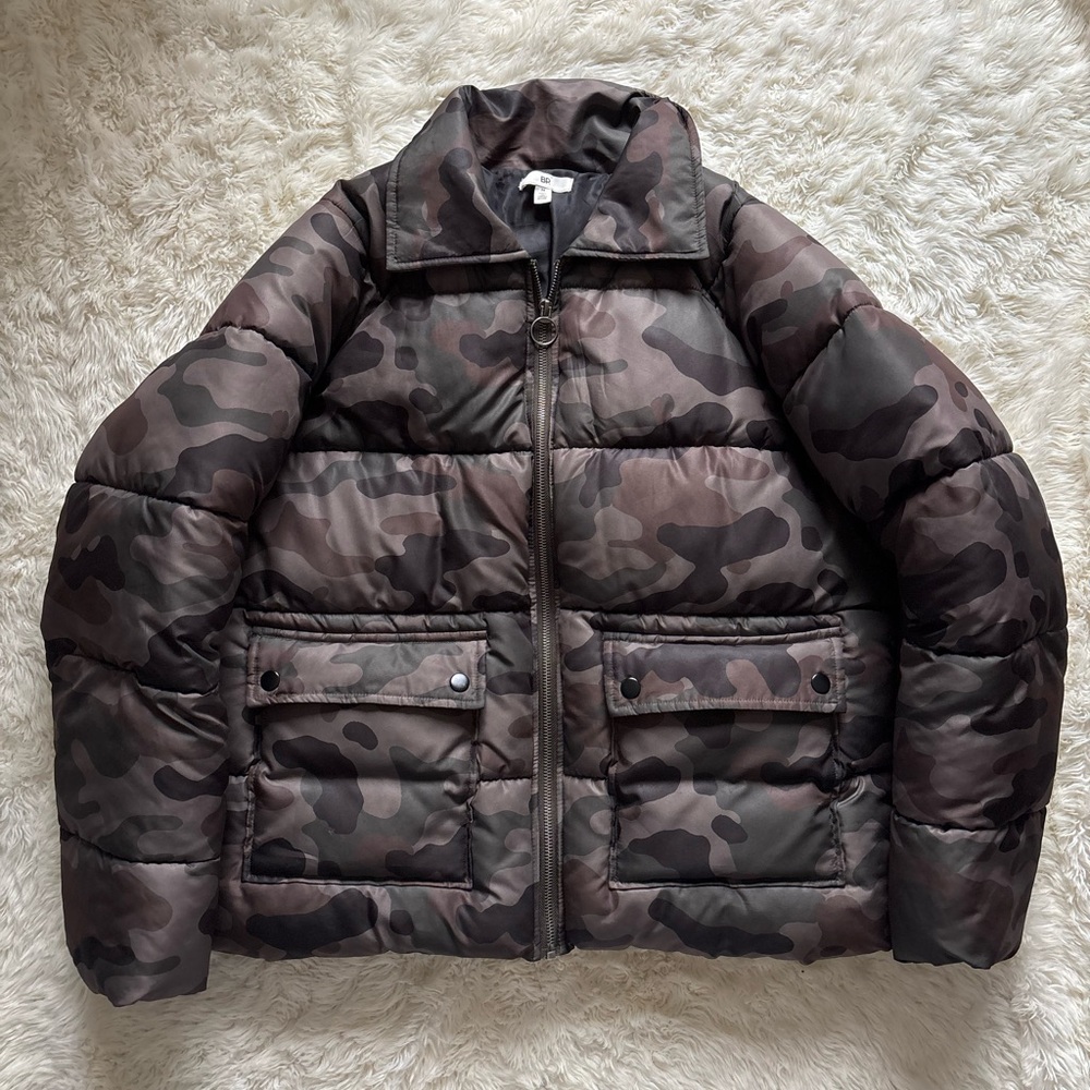 BP Women's Camouflage Puffer Jacket